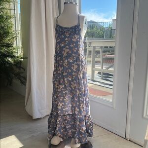 Floral Maxi Dress with Ruffle Hem